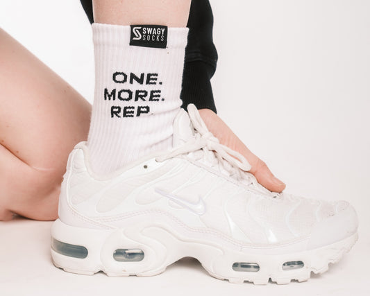 One More Rep - Unisex Crew Workout Socks