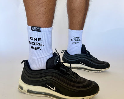 One More Rep - Unisex Crew Workout Socks