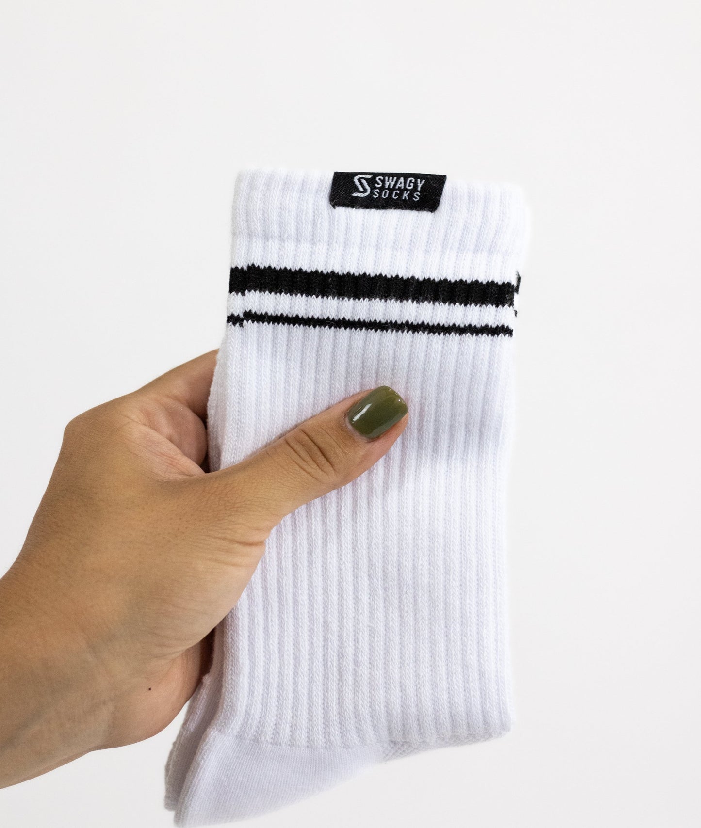 3PK - Double Stripe Crew Workout Socks