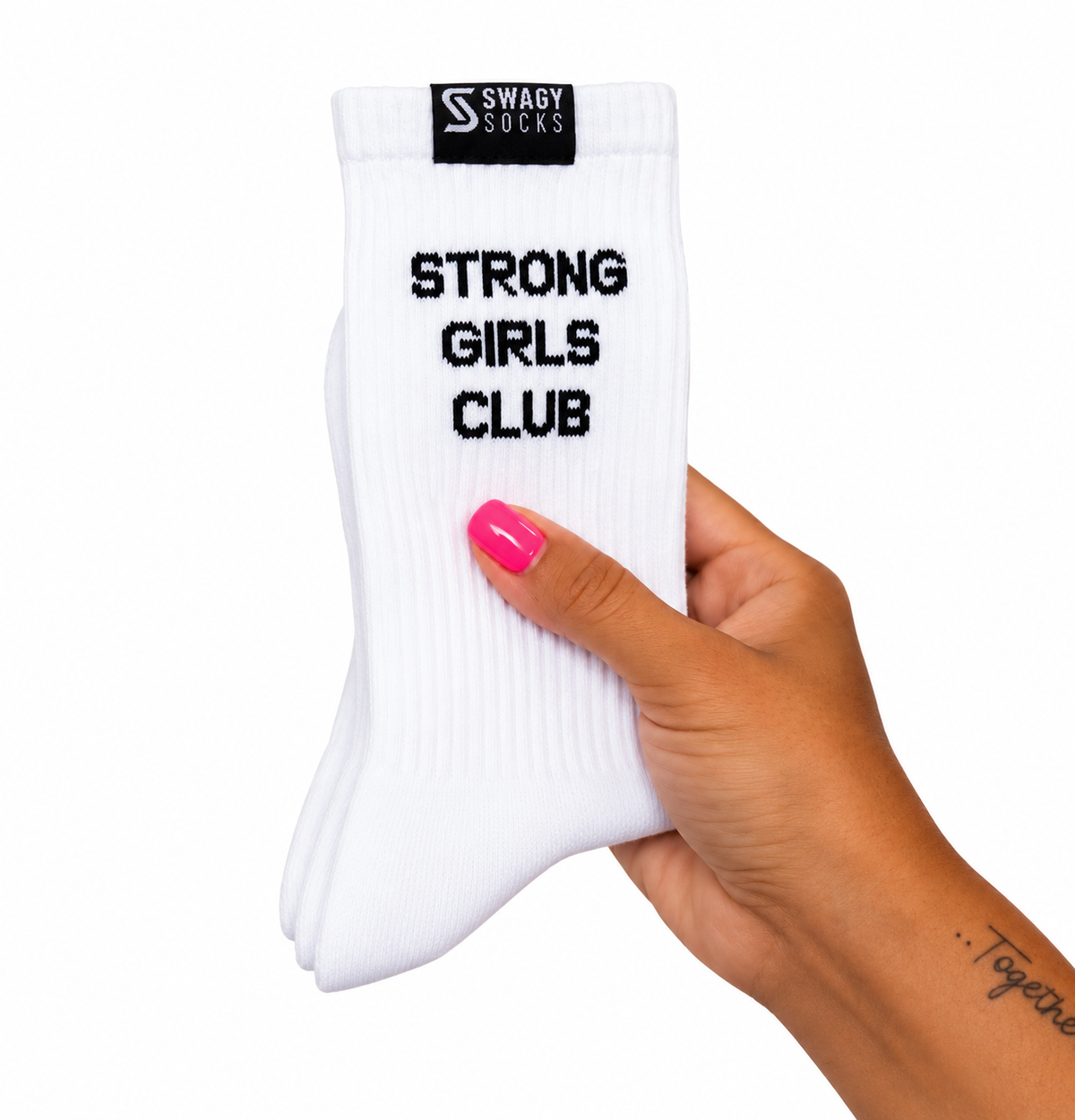 Strong Girls Club- Crew Workout Socks