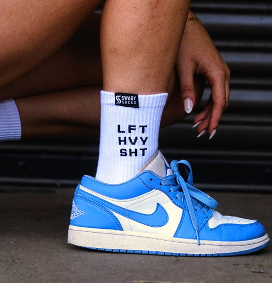 LFT HVY SHT - Unisex Crew Workout Socks