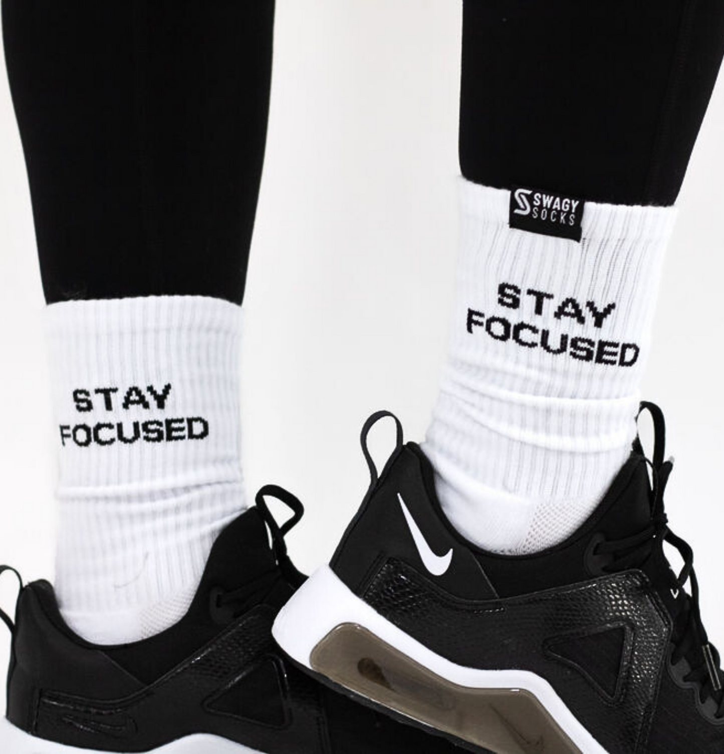 Stay Focused - Women's Crew Workout Socks