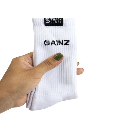 Gainz - Unisex Crew Workout Socks