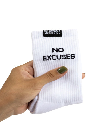 No Excuses - Crew Workout Socks